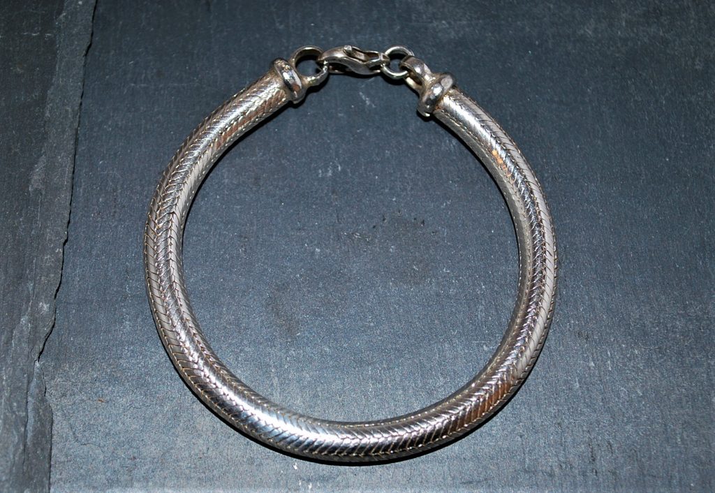 slange armbånd i sølv 925s kraftigt maskulint
