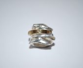 Bred finsølvring