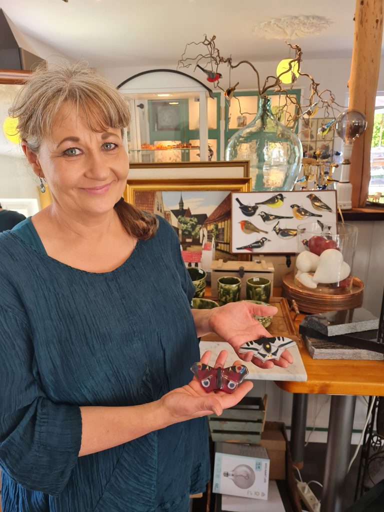 Janne Egstrøm i butik De gyldne gemakker